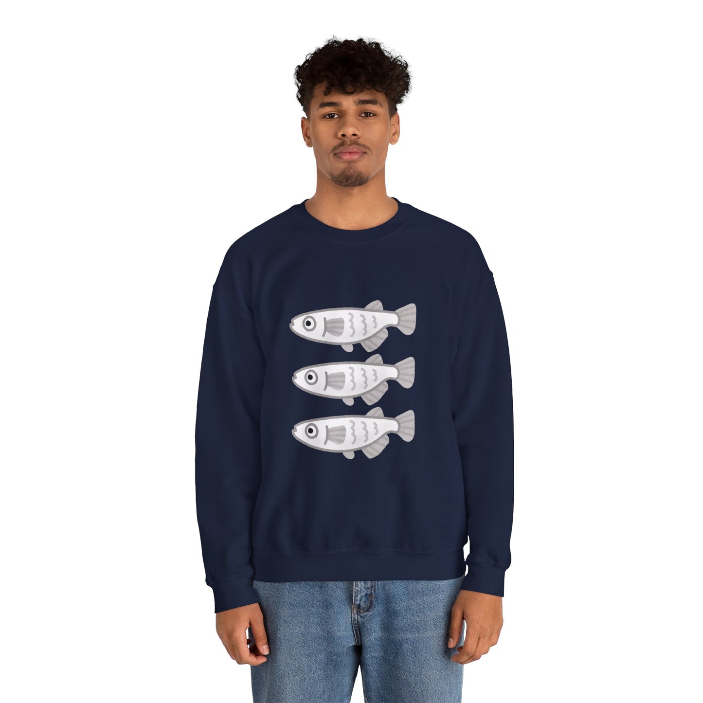 Three Fish Graphic Sweatshirt - Gildan 18000