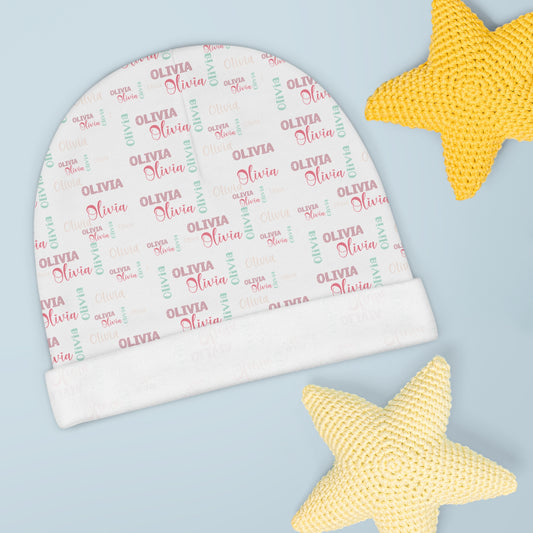 Personalized Baby Beanie with Name - Soft and Stylish Infant Hat