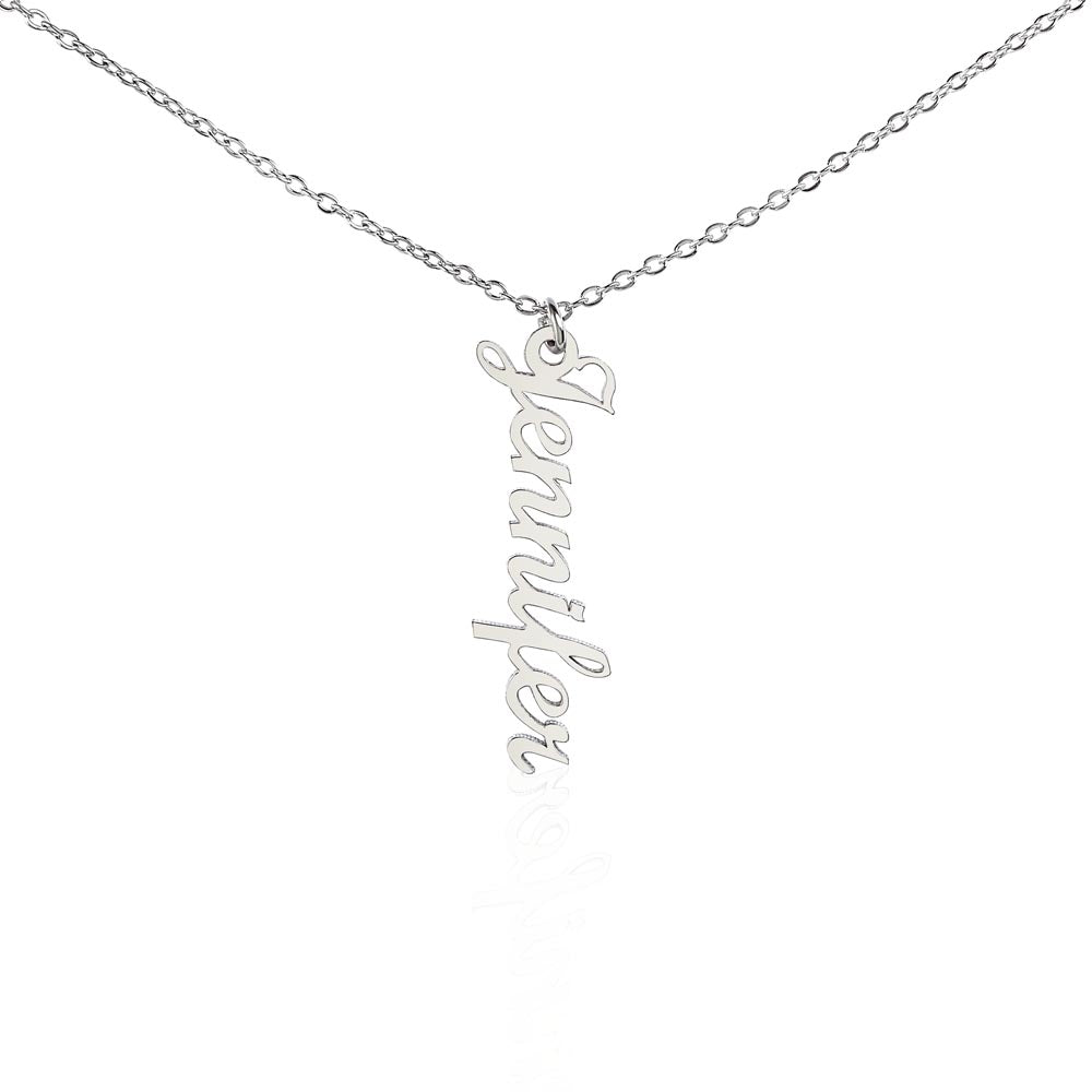 Custom Name Necklace - Vertical